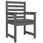 vidaXL Sedie da Giardino 2pz Grigie 60x48x91 in Legno Massello Pino vidaXL Sedie da Giardino 2pz Grigie 60x48x91 in Legno Massello Pino