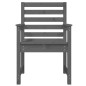 vidaXL Sedie da Giardino 2pz Grigie 60x48x91 in Legno Massello Pino vidaXL Sedie da Giardino 2pz Grigie 60x48x91 in Legno Massello Pino