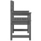 vidaXL Sedie da Giardino 2pz Grigie 60x48x91 in Legno Massello Pino vidaXL Sedie da Giardino 2pz Grigie 60x48x91 in Legno Massello Pino