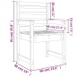 vidaXL Sedie da Giardino 2pz Grigie 60x48x91 in Legno Massello Pino vidaXL Sedie da Giardino 2pz Grigie 60x48x91 in Legno Massello Pino