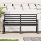 vidaXL Panca da Giardino Grigia 159,5x48x91,5cm Legno Massello di Pino vidaXL Panca da Giardino Grigia 159,5x48x91,5cm Legno Massello di Pino