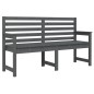 vidaXL Panca da Giardino Grigia 159,5x48x91,5cm Legno Massello di Pino vidaXL Panca da Giardino Grigia 159,5x48x91,5cm Legno Massello di Pino