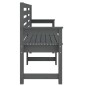 vidaXL Panca da Giardino Grigia 159,5x48x91,5cm Legno Massello di Pino vidaXL Panca da Giardino Grigia 159,5x48x91,5cm Legno Massello di Pino