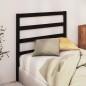 Testiera per Letto Nera 81x4x100 cm in Legno Massello di Pino Testiera per Letto Nera 81x4x100 cm in Legno Massello di Pino