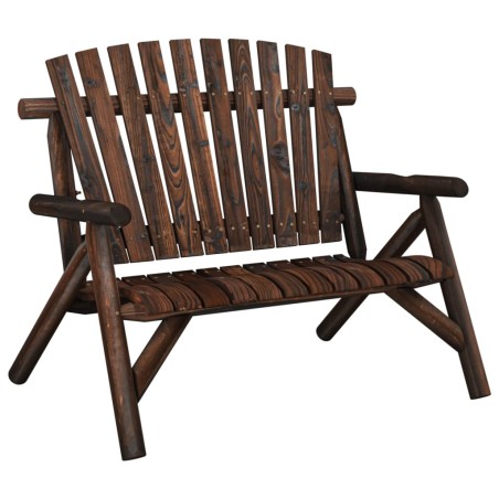 vidaXL Panca Giardino 2 Posti 119x85x98cm Legno Massello Abete Rosso