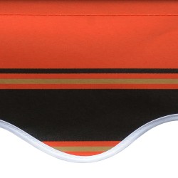 vidaXL Tenda da Sole in Tela Arancione e Marrone 400x300 cm