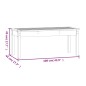 vidaXL Panca da Giardino Miele 109x44x45 cm Legno Massello di Pino vidaXL Panca da Giardino Miele 109x44x45 cm Legno Massello di Pino
