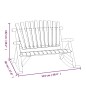 vidaXL Panca Dondolo Giardino 2Posti 123x96x102cm Massello Abete Rosso vidaXL Panca Dondolo Giardino 2Posti 123x96x102cm Massello Abete Rosso