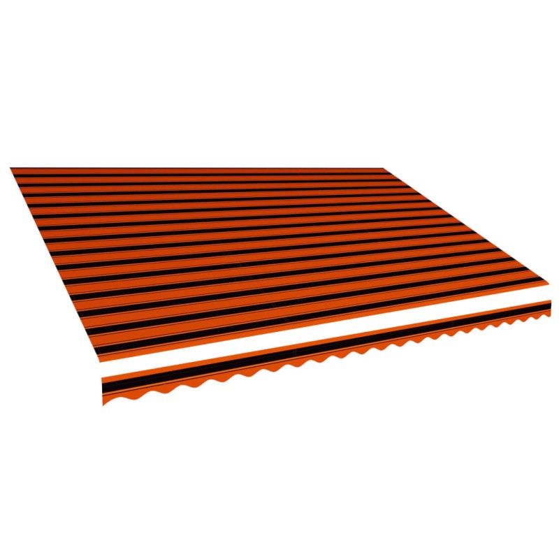 vidaXL Tenda da Sole in Tela Arancione e Marrone 500x300 cm vidaXL Tenda da Sole in Tela Arancione e Marrone 500x300 cm