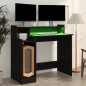 vidaXL Scrivania con Luci LED Nera 97x45x90 cm in Legno Multistrato vidaXL Scrivania con Luci LED Nera 97x45x90 cm in Legno Multistrato