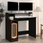 vidaXL Scrivania con Luci LED Nera 97x45x90 cm in Legno Multistrato vidaXL Scrivania con Luci LED Nera 97x45x90 cm in Legno Multistrato