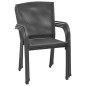 vidaXL Sedie da Esterno 4 pz Design a Rete in Acciaio Antracite vidaXL Sedie da Esterno 4 pz Design a Rete in Acciaio Antracite