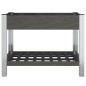 vidaXL Fioriera Rialzata Giardino con Ripiano Grigia 100x50x75 cm WPC vidaXL Fioriera Rialzata Giardino con Ripiano Grigia 100x50x75 cm WPC