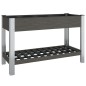 vidaXL Fioriera Rialzata Giardino con Ripiano Grigia 120x50x75 cm WPC