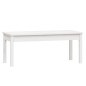 vidaXL Panca da Giardino Bianca 109x44x45 cm Legno Massello di Pino vidaXL Panca da Giardino Bianca 109x44x45 cm Legno Massello di Pino