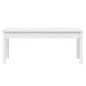 vidaXL Panca da Giardino Bianca 109x44x45 cm Legno Massello di Pino vidaXL Panca da Giardino Bianca 109x44x45 cm Legno Massello di Pino