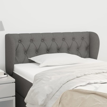 vidaXL Testiera ad Orecchio Grigio Scuro 103x23x78/88 cm in Tessuto