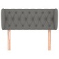 vidaXL Testiera ad Orecchio Grigio Scuro 103x23x78/88 cm in Tessuto vidaXL Testiera ad Orecchio Grigio Scuro 103x23x78/88 cm in Tessuto