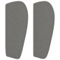 vidaXL Testiera ad Orecchio Grigio Scuro 103x23x78/88 cm in Tessuto vidaXL Testiera ad Orecchio Grigio Scuro 103x23x78/88 cm in Tessuto