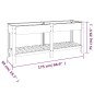 vidaXL Fioriera Rialzata Giardino con Ripiano Grigia 175x50x75 cm WPC vidaXL Fioriera Rialzata Giardino con Ripiano Grigia 175x50x75 cm WPC