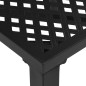 vidaXL Sedie da Esterno 4 pz Design a Rete in Acciaio Nero
