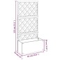 vidaXL Fioriera a Traliccio Marrone 65x33x135 cm WPC vidaXL Fioriera a Traliccio Marrone 65x33x135 cm WPC
