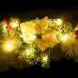 vidaXL Ghirlanda Natalizia con Luci LED Verde 60 cm PVC vidaXL Ghirlanda Natalizia con Luci LED Verde 60 cm PVC