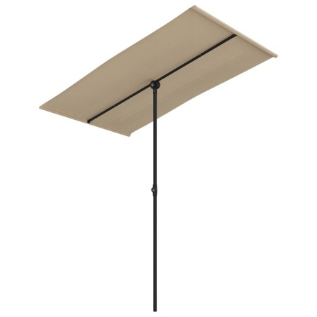 vidaXL Ombrellone da Esterni con Palo in Alluminio 180x110cm Talpa 