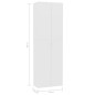 vidaXL Armadio per Ufficio Bianco 60x32x190 cm in Legno Multistrato vidaXL Armadio per Ufficio Bianco 60x32x190 cm in Legno Multistrato