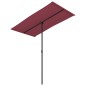 vidaXL Ombrellone da Esterni con Palo in Alluminio 180x110cm Bordò vidaXL Ombrellone da Esterni con Palo in Alluminio 180x110cm Bordò