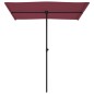 vidaXL Ombrellone da Esterni con Palo in Alluminio 180x110cm Bordò vidaXL Ombrellone da Esterni con Palo in Alluminio 180x110cm Bordò