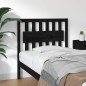 Testiera per Letto Nera 95,5x4x100 cm in Legno Massello di Pino Testiera per Letto Nera 95,5x4x100 cm in Legno Massello di Pino