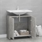 vidaXL Mobile da Bagno Grigio Cemento 60x33x61 cm in Legno Multistrato