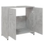vidaXL Mobile da Bagno Grigio Cemento 60x33x61 cm in Legno Multistrato