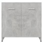 vidaXL Mobile da Bagno Grigio Cemento 60x33x61 cm in Legno Multistrato