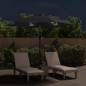 vidaXL Ombrellone da Esterni con LED e Palo in Acciaio 300 cm Nero vidaXL Ombrellone da Esterni con LED e Palo in Acciaio 300 cm Nero