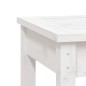 vidaXL Panca da Giardino Bianca 50x44x45 cm Legno Massello di Pino vidaXL Panca da Giardino Bianca 50x44x45 cm Legno Massello di Pino