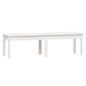 vidaXL Panca Giardino 2 Posti Bianca 159,5x44x45cm Legno Massello Pino