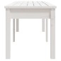 vidaXL Panca Giardino 2 Posti Bianca 159,5x44x45cm Legno Massello Pino