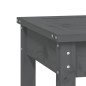 vidaXL Panca Giardino 2 Posti Grigia 159,5x44x45cm Legno Massello Pino