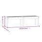 vidaXL Panca Giardino 2 Posti Grigia 159,5x44x45cm Legno Massello Pino