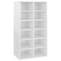 vidaXL Scarpiera Bianco Lucido 54x34x100,5 cm in Legno Multistrato vidaXL Scarpiera Bianco Lucido 54x34x100,5 cm in Legno Multistrato
