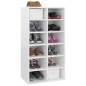 vidaXL Scarpiera Bianco Lucido 54x34x100,5 cm in Legno Multistrato vidaXL Scarpiera Bianco Lucido 54x34x100,5 cm in Legno Multistrato