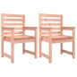 vidaXL Sedie da Giardino 2pz 60x48x91 cm Legno Massello di Douglas vidaXL Sedie da Giardino 2pz 60x48x91 cm Legno Massello di Douglas