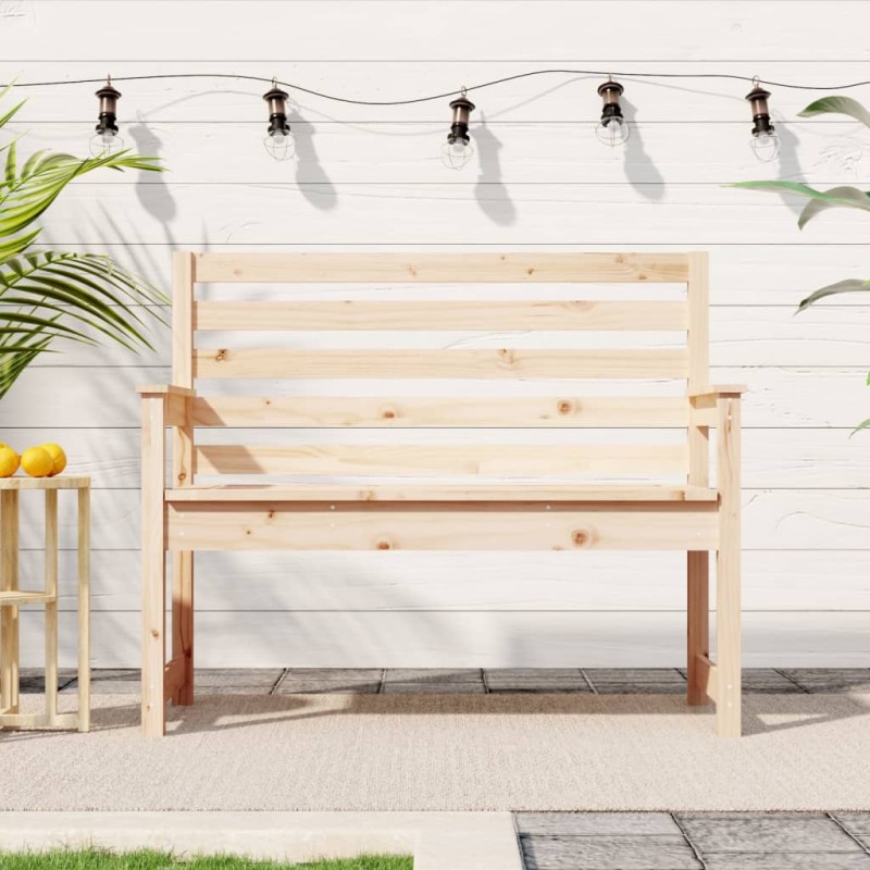 vidaXL Panca da Giardino 109x48x91,5 cm in Legno Massello di Pino vidaXL Panca da Giardino 109x48x91,5 cm in Legno Massello di Pino