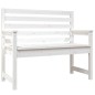 vidaXL Panca da Giardino Bianca 109x48x91,5 cm Legno Massello di Pino vidaXL Panca da Giardino Bianca 109x48x91,5 cm Legno Massello di Pino