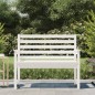 vidaXL Panca da Giardino Bianca 109x48x91,5 cm Legno Massello di Pino vidaXL Panca da Giardino Bianca 109x48x91,5 cm Legno Massello di Pino