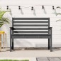 vidaXL Panca da Giardino Grigia 109x48x91,5 cm Legno Massello di Pino