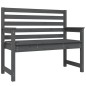 vidaXL Panca da Giardino Grigia 109x48x91,5 cm Legno Massello di Pino