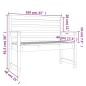 vidaXL Panca da Giardino Grigia 109x48x91,5 cm Legno Massello di Pino